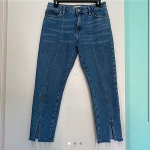 vintage style blue denim jeans